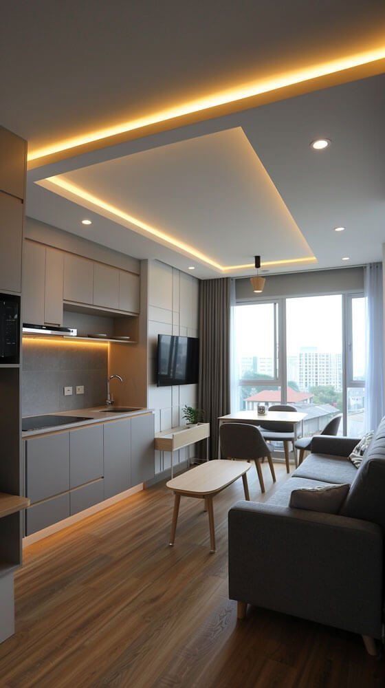 desain interior apartemen modern